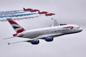 A380 & Red Arrows - RIAT 2013 - Explored :-)